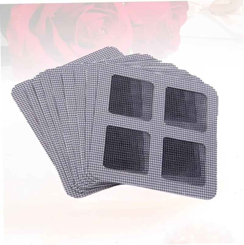 Angoily 3 Sets Self Adhesive Window Screen Repair Patch Dark Grey 10X10cm 21pcs - Image 3
